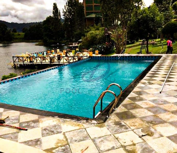 Infinity Pool -Lake bunyonyi Safari Resort -Pool doctors Uganda Ltd